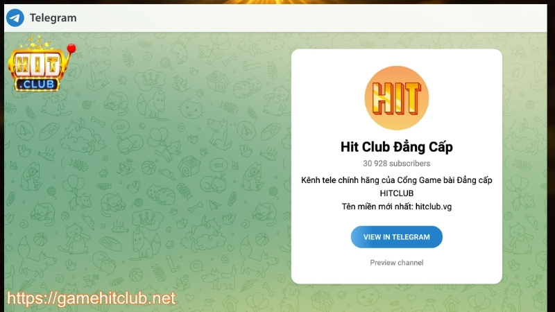 Liên hệ HITCLUB qua telegram
